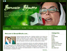 Tablet Screenshot of benazirbhutto.com